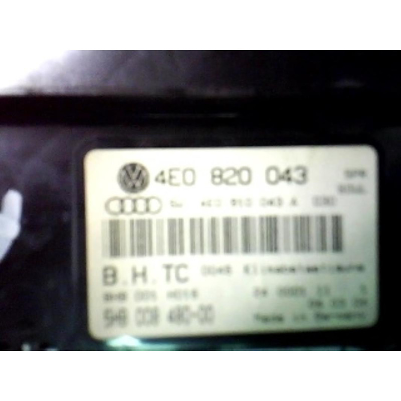 Commande chauffage AUDI A8 2
