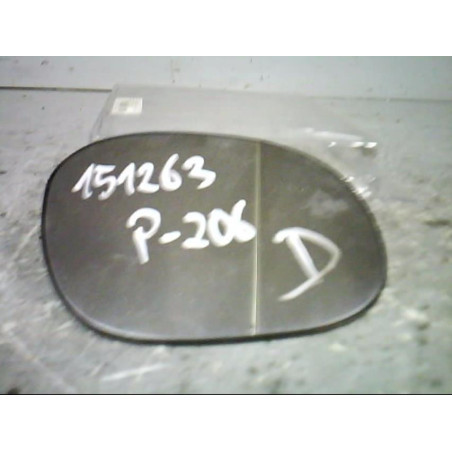 Glace retroviseur droit PEUGEOT 206 Photo n°1