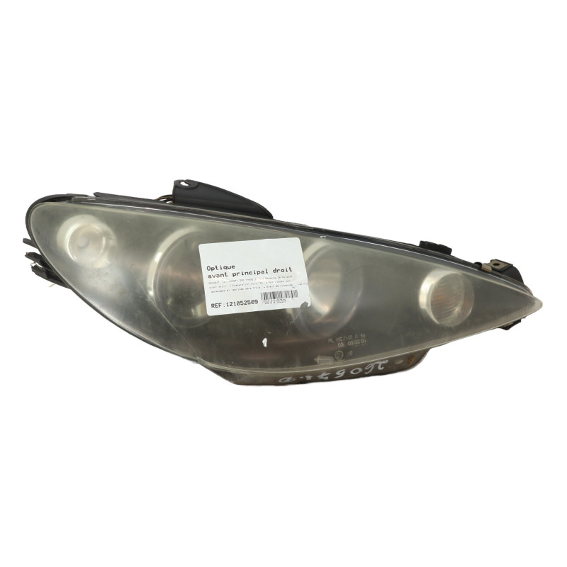 Optique avant principal droit (feux)(phare) PEUGEOT 206