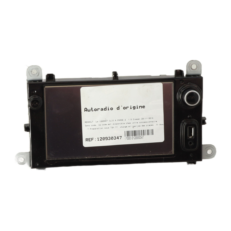Autoradio d'origine RENAULT CLIO 4