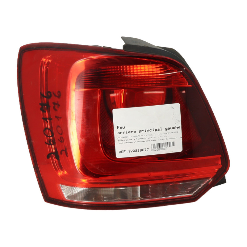 Feu arriere principal gauche (feux) VOLKSWAGEN POLO 5