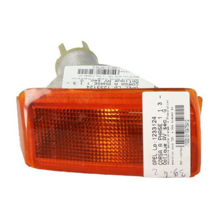 Optique avant secondaire gauche (feux)(clignotant) OPEL CORSA A Photo n°1