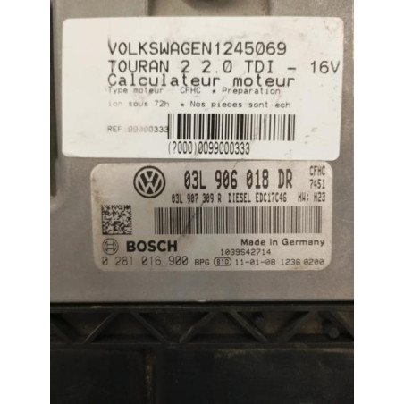 Calculateur moteur VOLKSWAGEN TOURAN 2 Photo n°1
