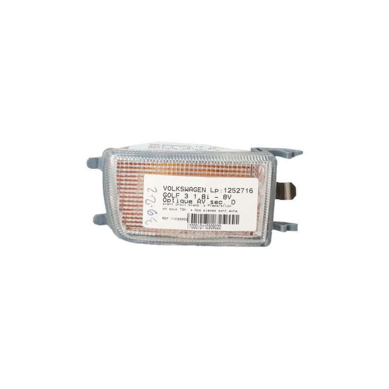 Optique avant secondaire droit (feux)(clignotant) VOLKSWAGEN GOLF 3
