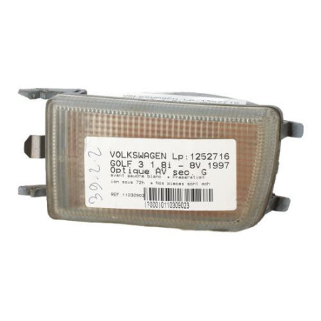 Optique avant secondaire gauche (feux)(clignotant) VOLKSWAGEN GOLF 3 Photo n°1