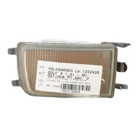 Optique avant secondaire droit (feux)(clignotant) VOLKSWAGEN GOLF 3 Photo n°1