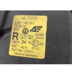 Optique avant principal droit (feux)(phare) SEAT ALHAMBRA 1 Photo n°6