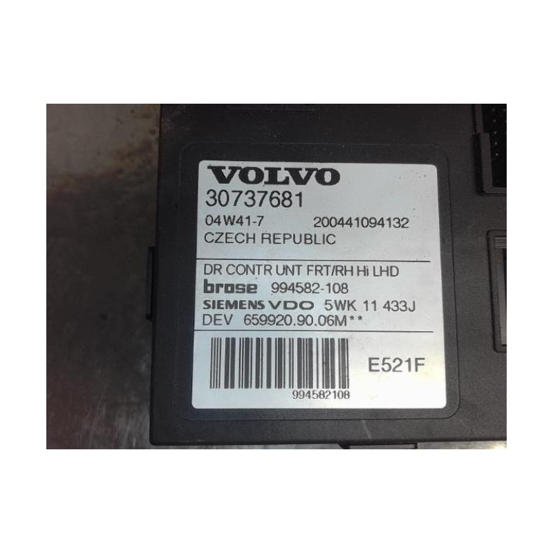 Moteur leve vitre avant droit VOLVO S 40 2