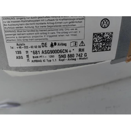 Air bag rideau droit VOLKSWAGEN TIGUAN 1 Photo n°1