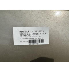 Porte avant droit RENAULT SCENIC 3 Photo n°3