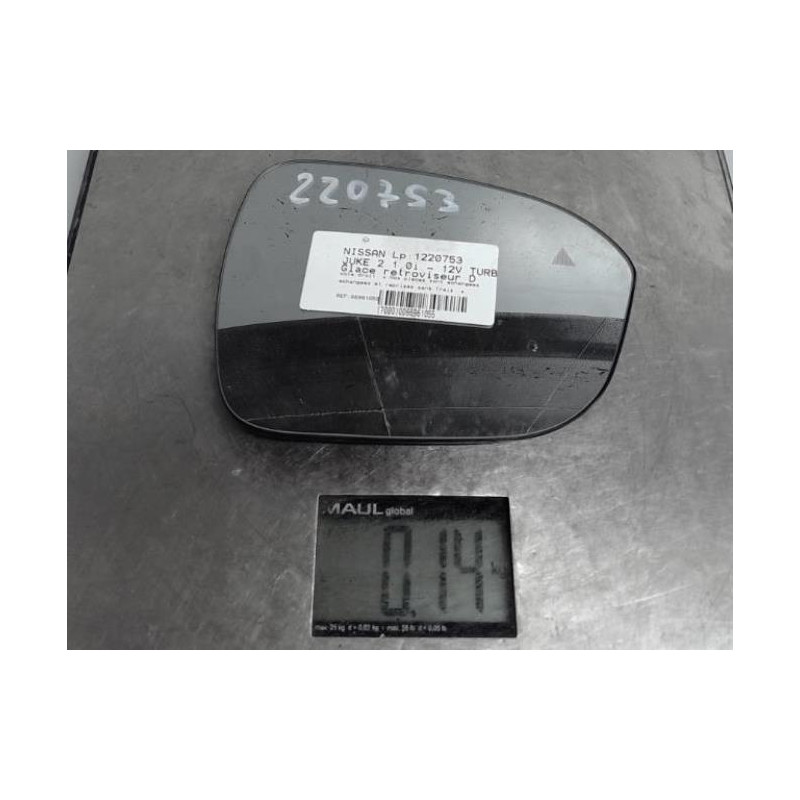 Glace retroviseur droit NISSAN JUKE 2