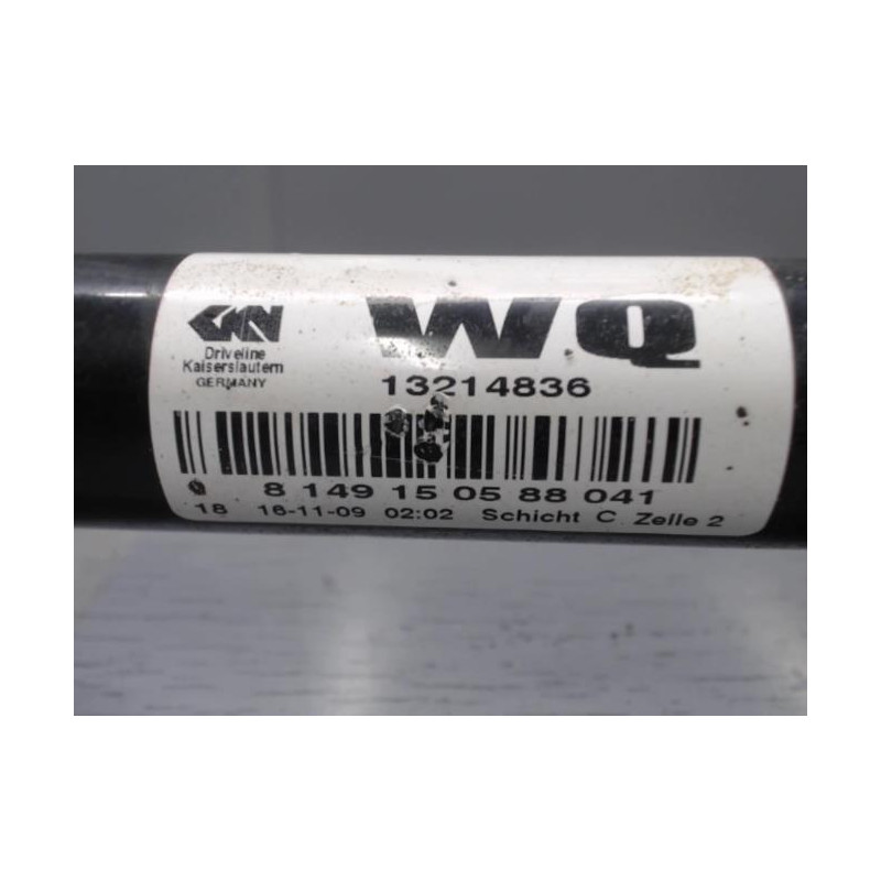 Cardan gauche (transmission) OPEL ZAFIRA B