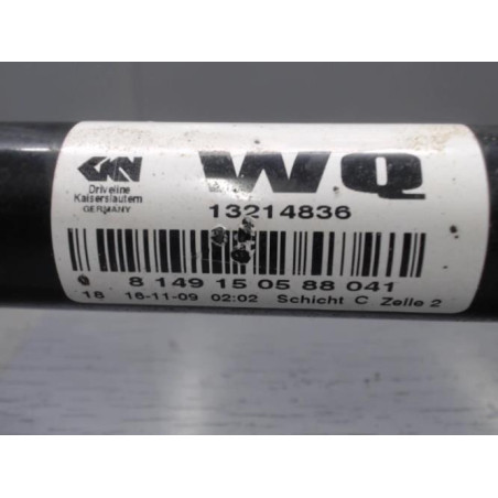 Cardan gauche (transmission) OPEL ZAFIRA B Photo n°1