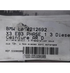 Ceinture arriere droit BMW X3 E83