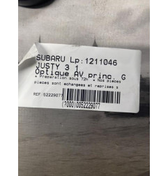 Optique avant principal gauche (feux)(phare) SUBARU JUSTY 3 Photo n°4
