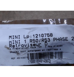 Retroviseur droit MINI MINI 1 R50/R53