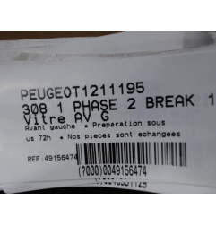 Vitre avant gauche PEUGEOT 308 1 SW Photo n°1