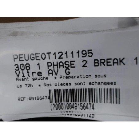 Vitre avant gauche PEUGEOT 308 1 SW Photo n°1