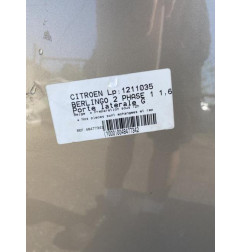 Porte laterale gauche CITROEN BERLINGO 2 Photo n°3