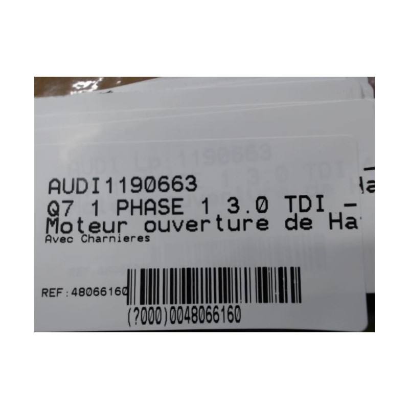 Moteur ouverture de Coffre/Malle/Hayon AUDI Q7 1