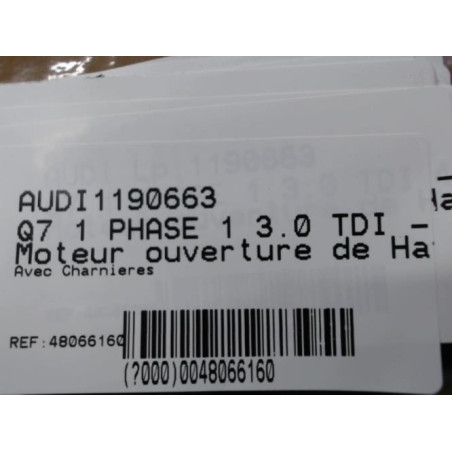 Moteur ouverture de Coffre/Malle/Hayon AUDI Q7 1 Photo n°1