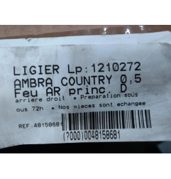 Feu arriere principal droit (feux) LIGIER AMBRA