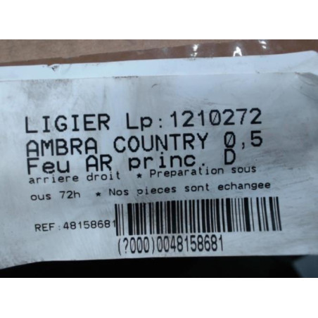 Feu arriere principal droit (feux) LIGIER AMBRA
