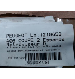 Retroviseur droit PEUGEOT 406 Photo n°3