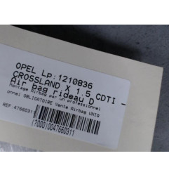 Air bag rideau droit OPEL CROSSLAND X Photo n°1