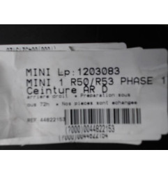 Ceinture arriere droit MINI MINI 1 R50/R53 Photo n°1