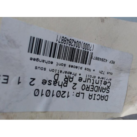 Ceinture arriere droit DACIA SANDERO 2 Photo n°1