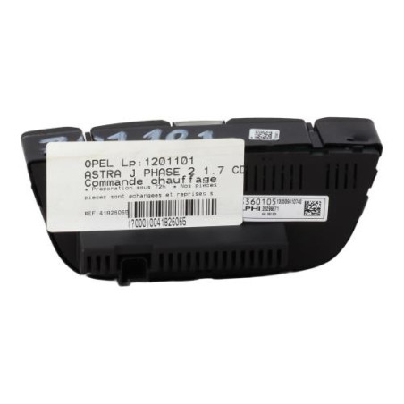 Commande chauffage OPEL ASTRA J