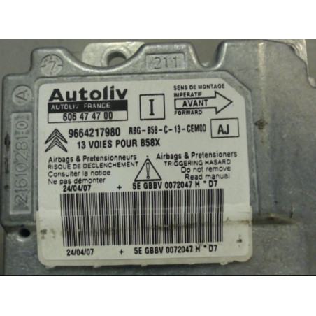 Boitier air bag CITROEN C4 PICASSO 1 Photo n°1