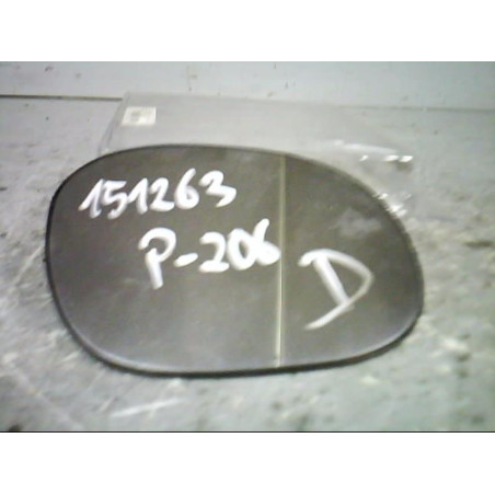 Glace retroviseur droit PEUGEOT 206 Photo n°1