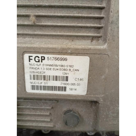 Calculateur FIAT PANDA 2 Photo n°1