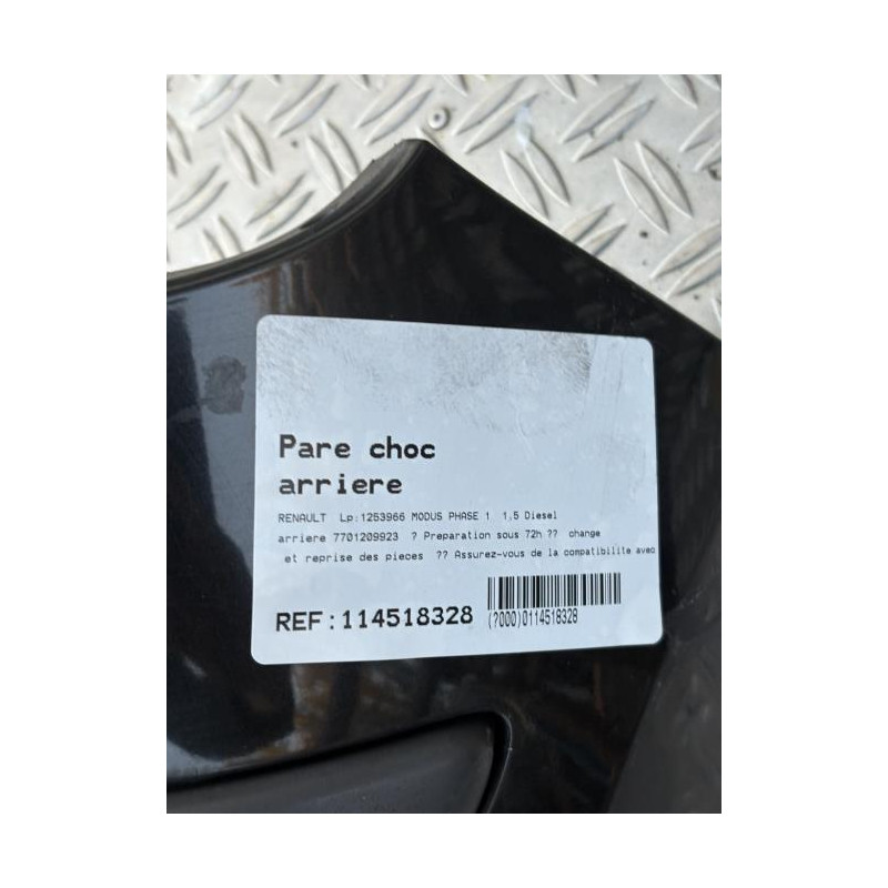 Pare choc arriere RENAULT MODUS
