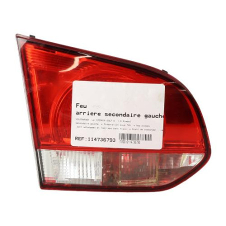 Feu arriere secondaire gauche (feux) VOLKSWAGEN GOLF 6 Photo n°1