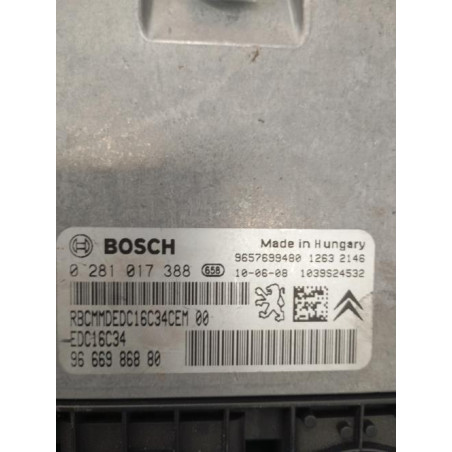 Calculateur moteur CITROEN C3 2 Photo n°1