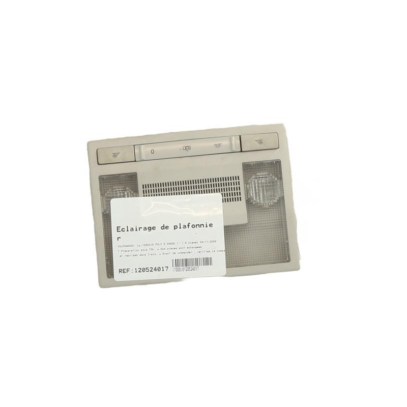 Eclairage de plafonnier VOLKSWAGEN POLO 5