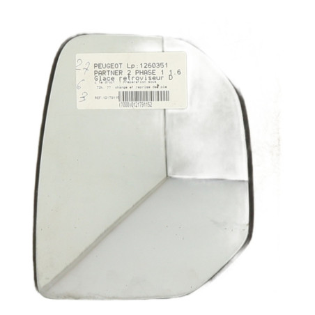 Glace retroviseur droit PEUGEOT PARTNER 2 Photo n°1