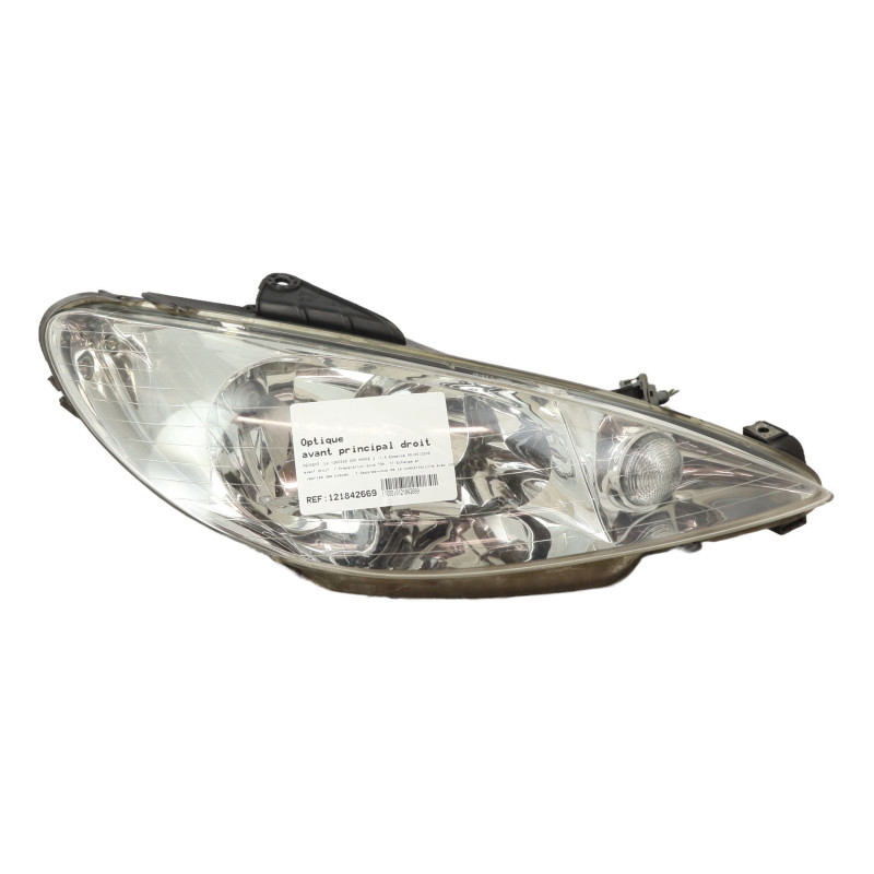 Optique avant principal droit (feux)(phare) PEUGEOT 206
