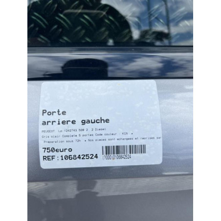 Porte arriere gauche PEUGEOT 508 2 Photo n°1