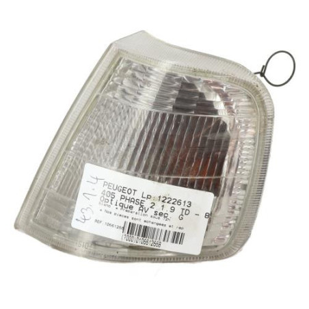 Optique avant secondaire gauche (feux)(clignotant) PEUGEOT 405 Photo n°1