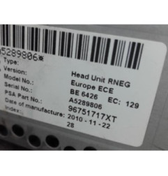 Autoradio d'origine PEUGEOT 5008 1 Photo n°6