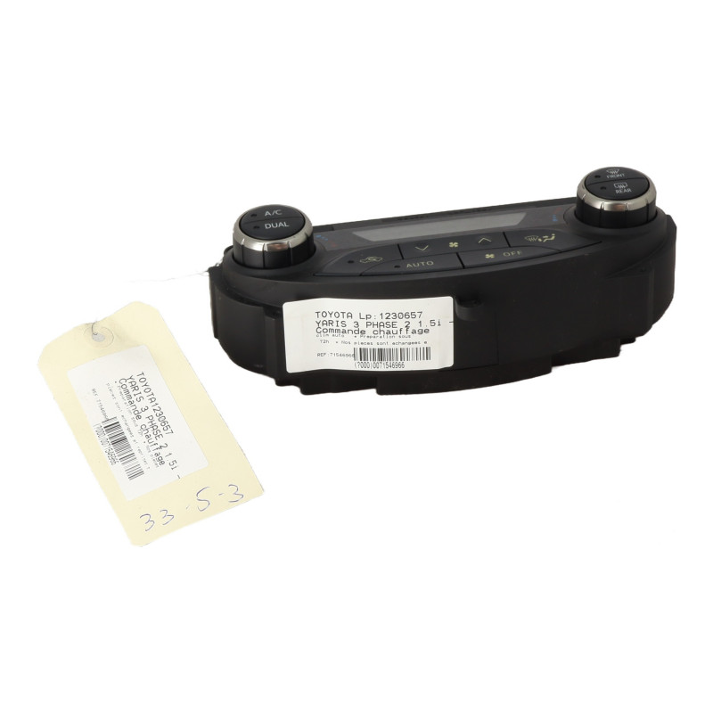 Commande chauffage TOYOTA YARIS 3