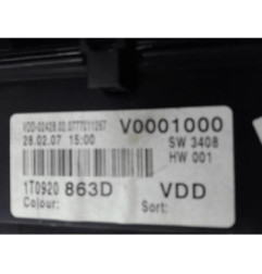 Compteur VOLKSWAGEN TOURAN 1 Photo n°7