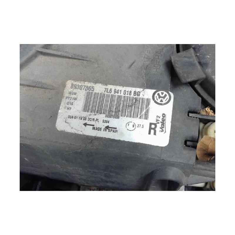 Optique avant principal droit (feux)(phare) VOLKSWAGEN TOUAREG 1
