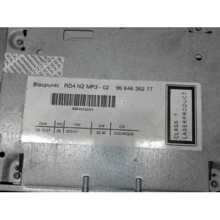 Autoradio d'origine PEUGEOT 407 Photo n°1