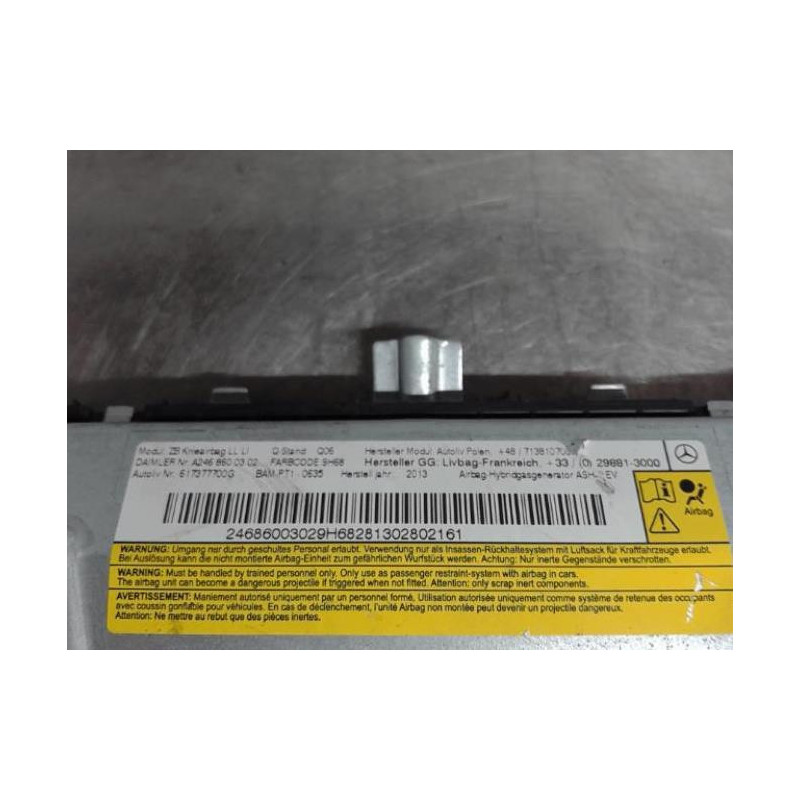 Air bag genoux MERCEDES CLASSE B 246