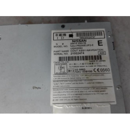 Autoradio d'origine NISSAN NAVARA 1 Photo n°1